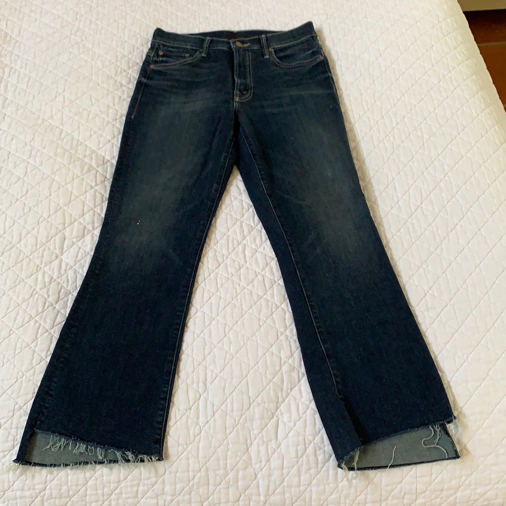 Mother dark wash denim